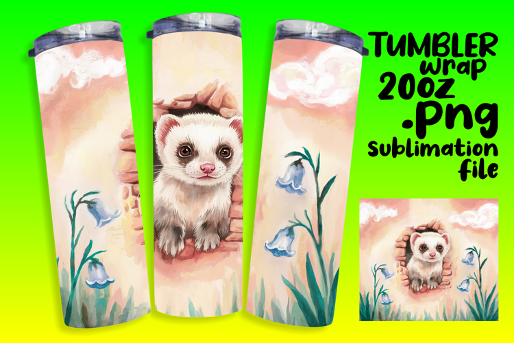LUXURIOUS 20oz Tumbler Template , Animals In Wall