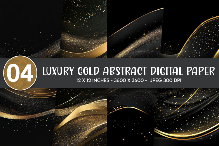 Luxury Gold Abstract Digital Paper
