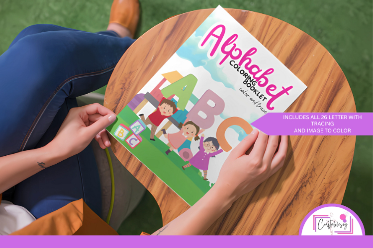 Alphabet color & trace Book pdf
