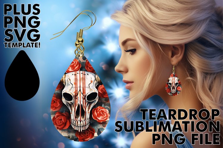 3D Sunflower Teardrop Earrings Sublime Print