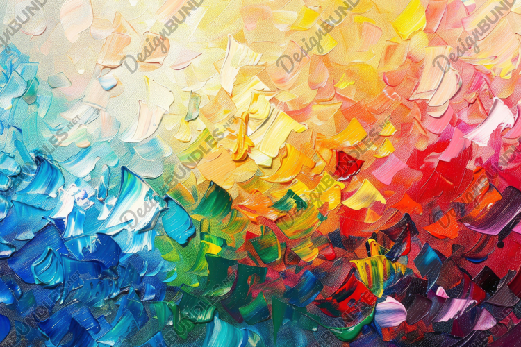 Multicolored Paint Background Wallpaper example image 1