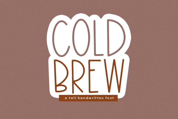 Cold Brew - A Thin & Tall Handwritten Font example image 1