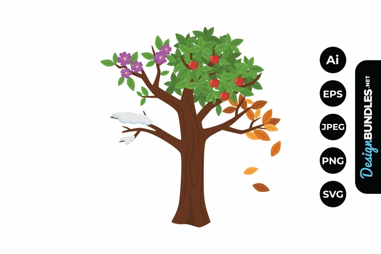 Seasons Tree Illustrations
