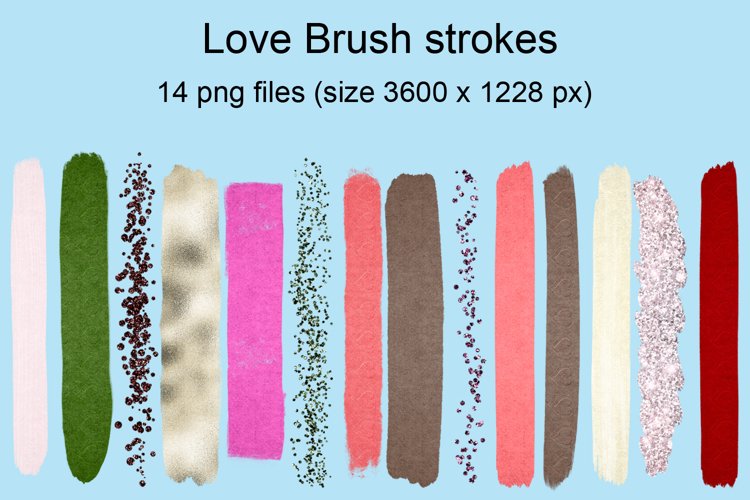 Love brush strokes example image 1