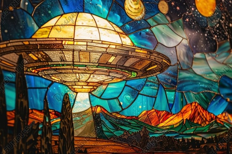 Stained Glass Texture Image 22