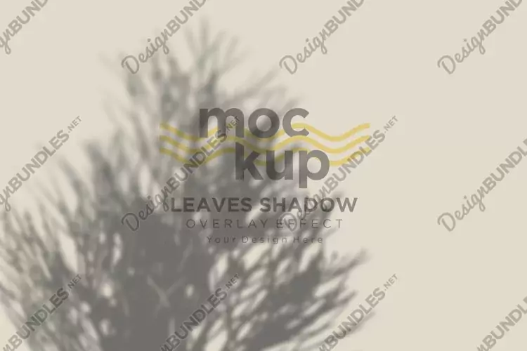 Leaves Shadow Overlay Effect Mockup