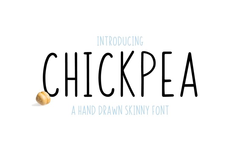 Chickpea | All Caps Skinny Font example image 1