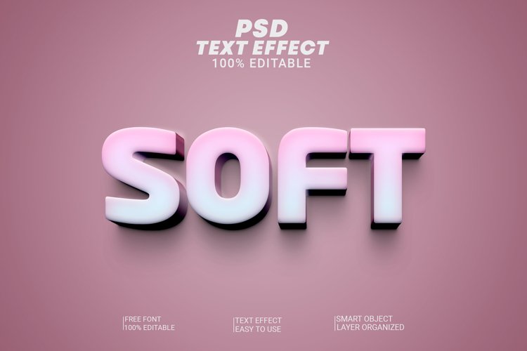 Smart Soft 3d Editable Text Effect Style example image 1