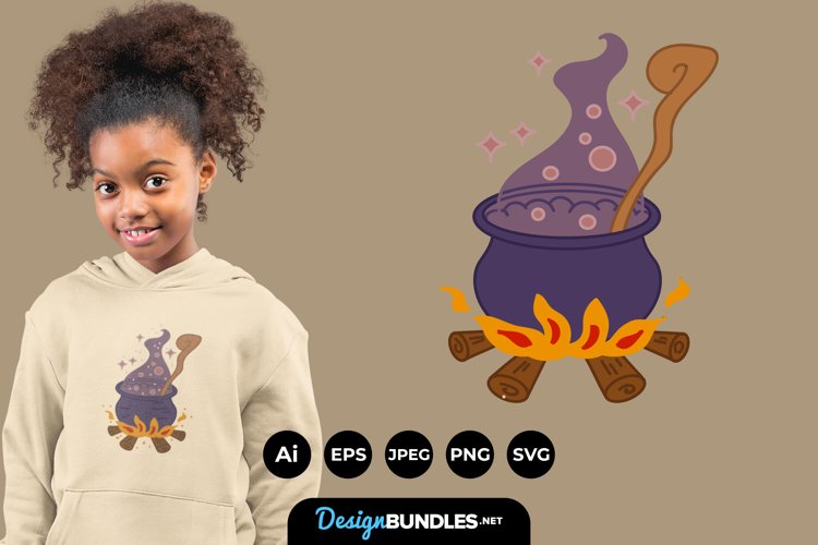 Witch Cauldron Clipart Image 10