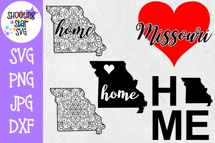 Missouri US State SVG Decal Bundle - 50 States SVG example image 1