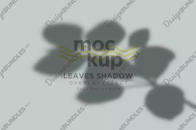 Leaves Shadow Overlay Effect Mockup