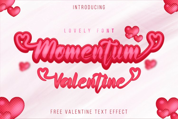 Momentum Valentine - Lovely font example image 1