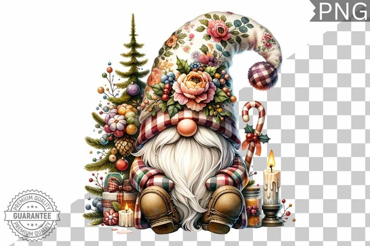 Christmas Gnome Sublimation - Clipart PNG Design