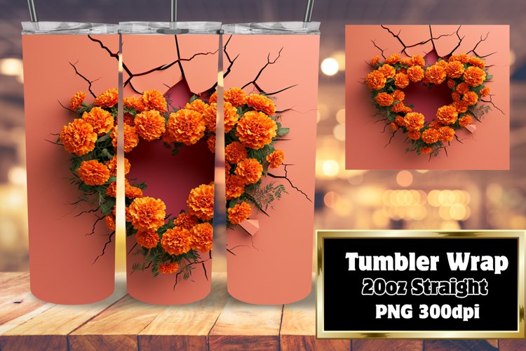 Whimsical Valentines Tumbler Art