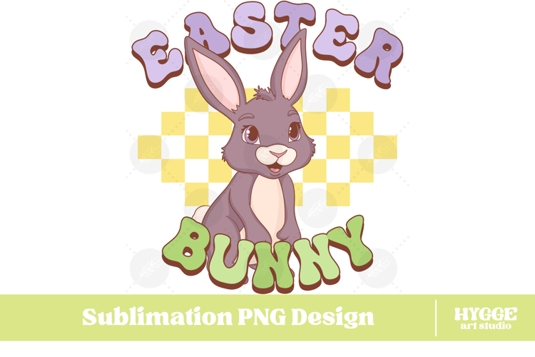 Easter Bunny Sublimation PNG Chick Farm Hip Hop Spring Joy