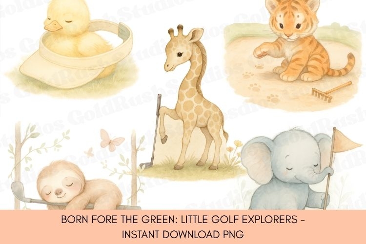 Baby Woodland Animals Nursery Wall Art
