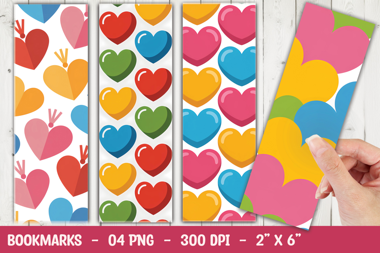 Bright Heart Bookmark Sublimation