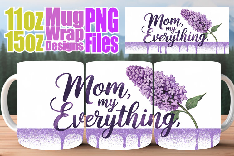 Cozy escapes 11oz 15oz sublimation wrap, Mother's Day example image 1
