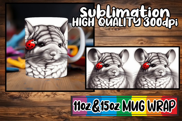 Inspiring mornings 11oz 15oz sublimation wrap, Cute Animals