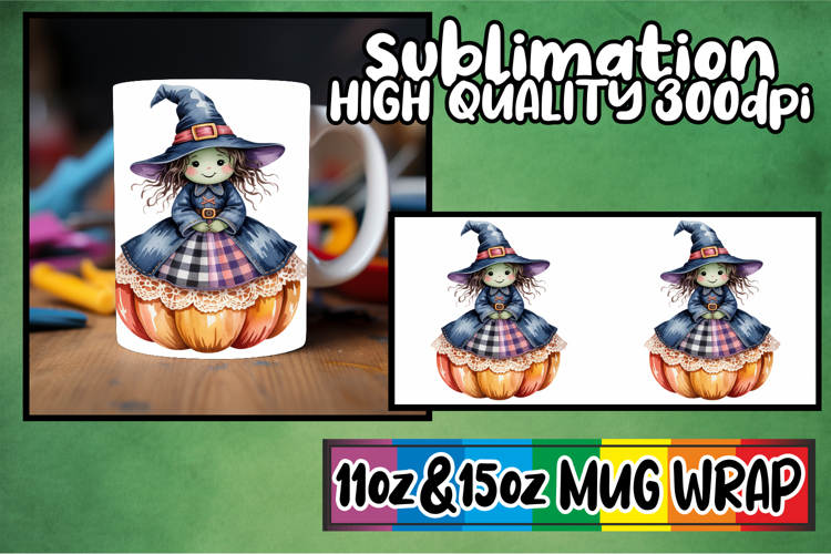 Simply stunning sublimation 11oz 15oz mug wrap, Pumpkin Wate