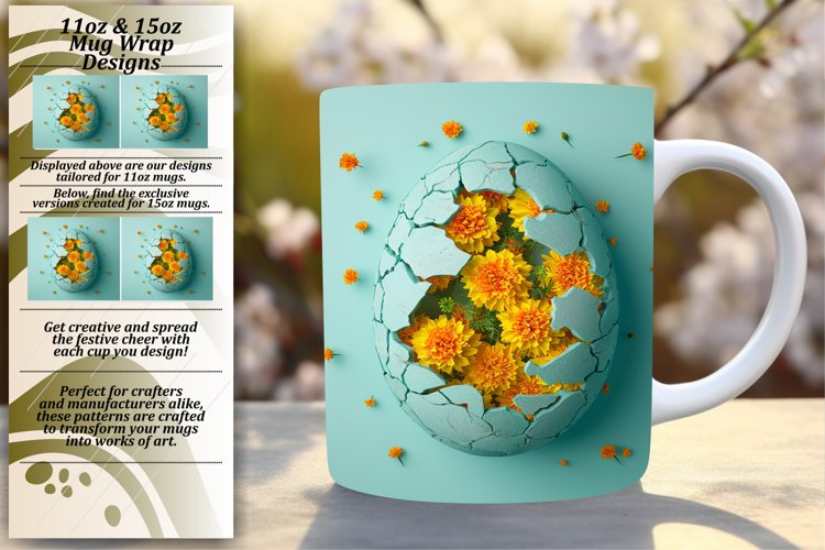 Easter Surprise Floral Mug Art - 11oz 15oz
