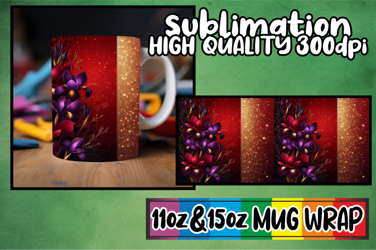 Radiant adventures 11oz 15oz sublimation wrap, Leopard Print