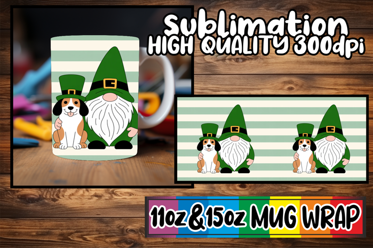 Radiant thoughts 11oz 15oz sublimation wrap, St Patricks