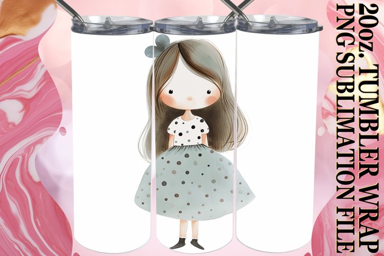 Child's Imagination: 20oz Watercolor Tumbler Charm example image 1