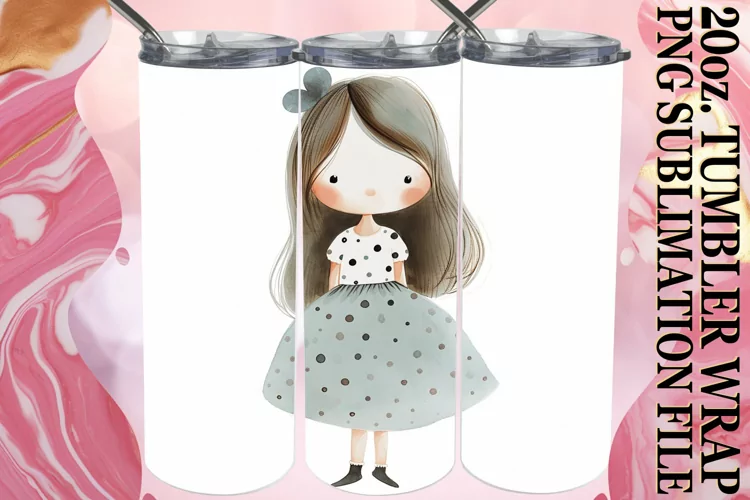 Child's Imagination: 20oz Watercolor Tumbler Charm