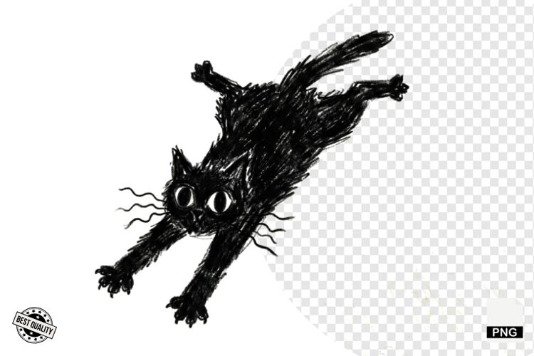 Halloween Black Cat Clipart