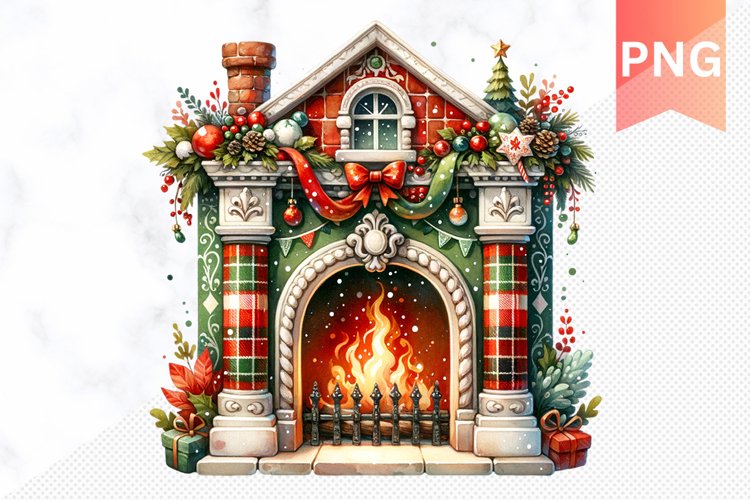 Christmas Fireplace Png Image 6