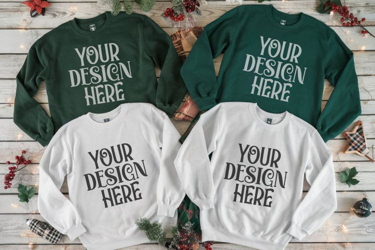 Christmas Family Matching Group T-Shirt Mockup