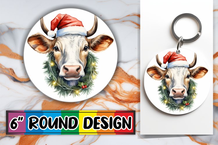 Whimsical Holiday Bovine
