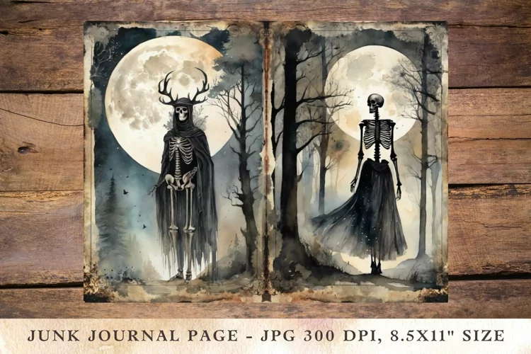 Printable Junk Journal Pages halloween 25