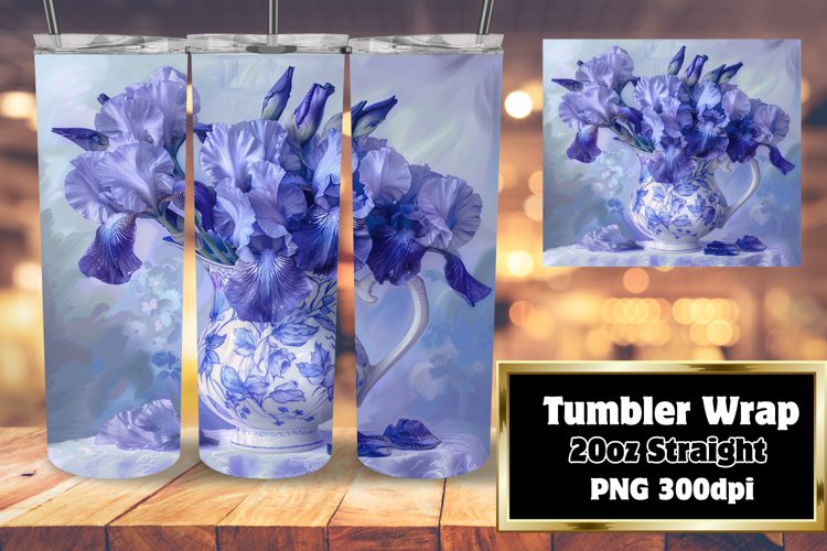 Springtime Bloom 20oz Tumbler Wrap: Floral Harmony