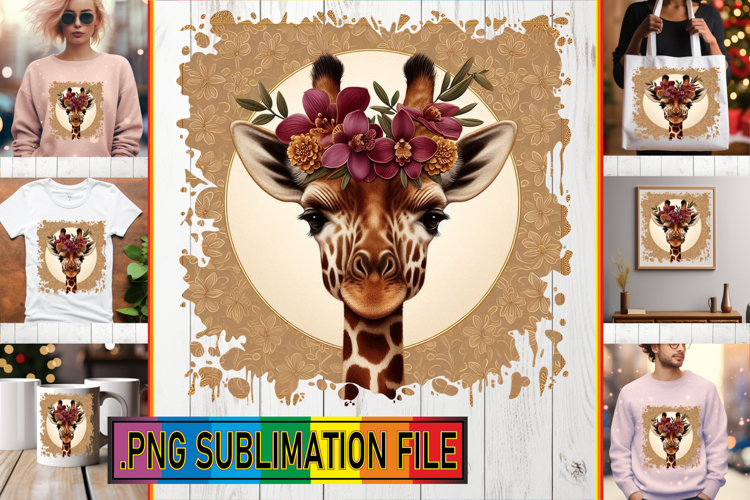 Joyful PNG TSHIRT Art Ideas, Giraffe