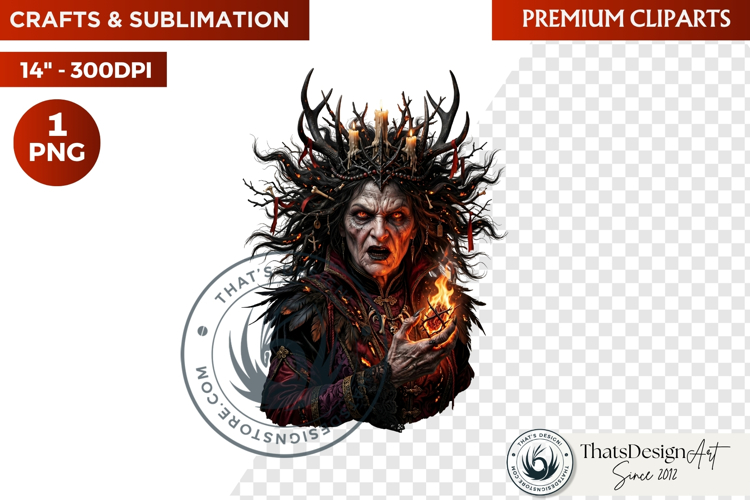 Gothic Halloween Harvest Character PNG Clipart sublimation