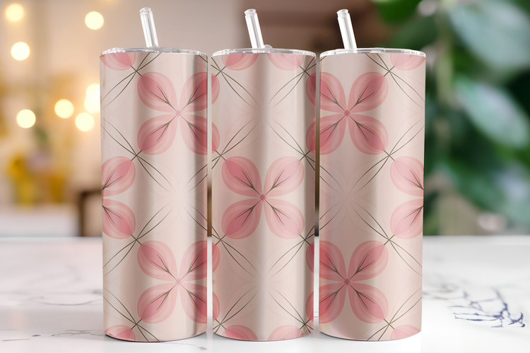 Floral Pattern Tumbler Wrap | Sublimation | Tumblers