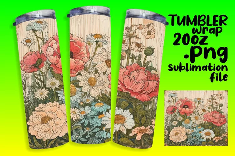 Classic Blossom Tumbler Wrap - 20oz Showcase