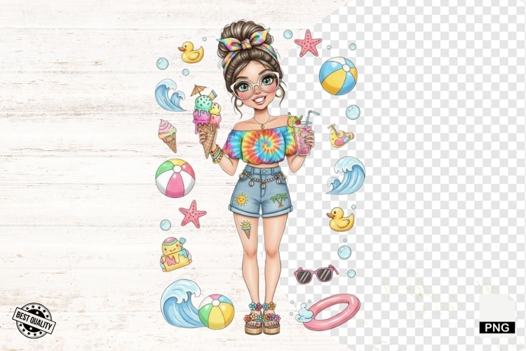 Cute Girl Clipart Image 24