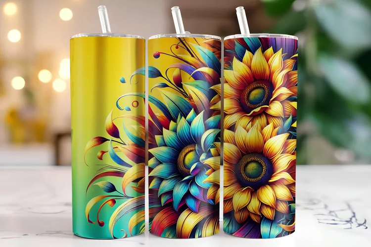 Sunflowers Tumbler Wrap | Sublimation | Tumblers