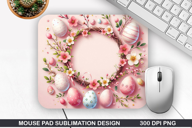 Easter Eggs Mouse Pad Sublimation, Easter Mouse Pad PNG