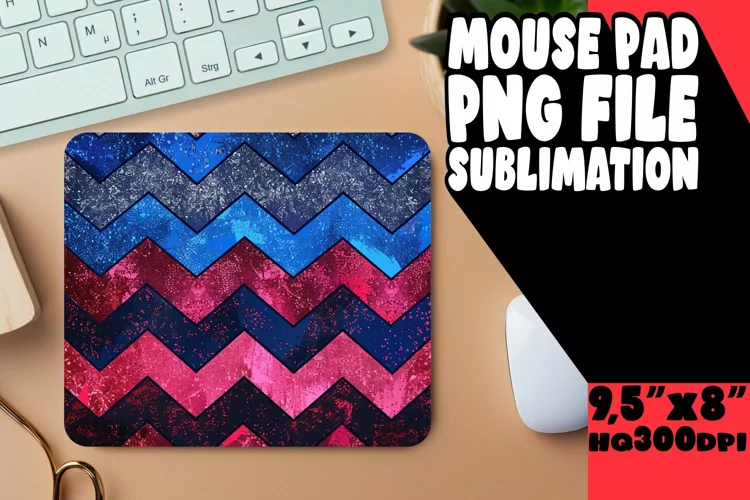 Sparkly Colorful Stripes Mouse Pad