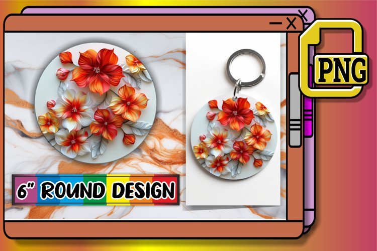 Modern 3D Petal Sublimation Essentials example image 1
