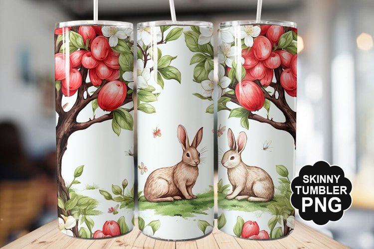 Easter Bunny Tumbler - Easter Day Tumbler PNG Design
