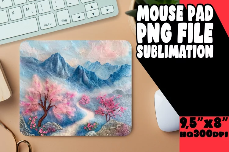 Vibrant 3D Summer for Sublimation Mouse Pad