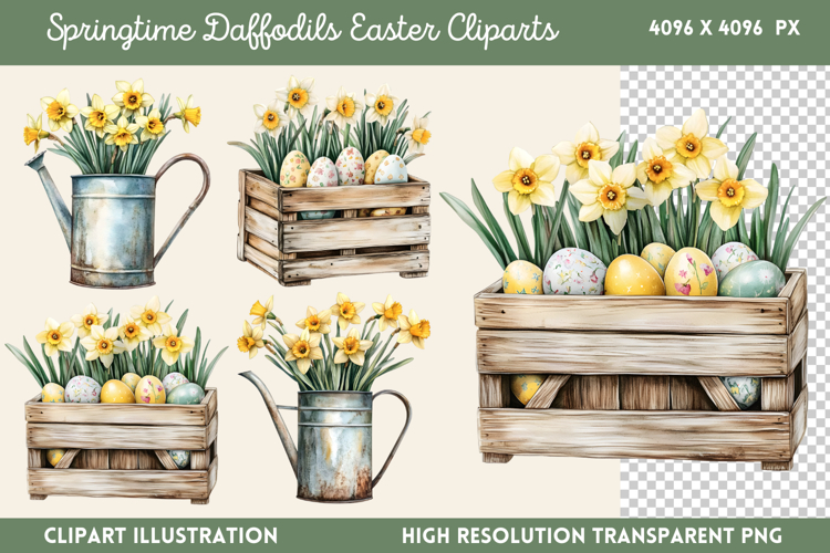 Daffodils Clipart Image 24