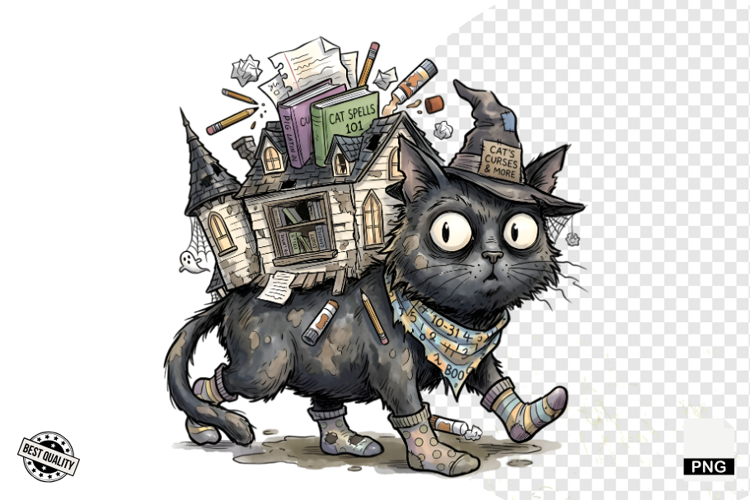 Halloween Black Cat Clipart