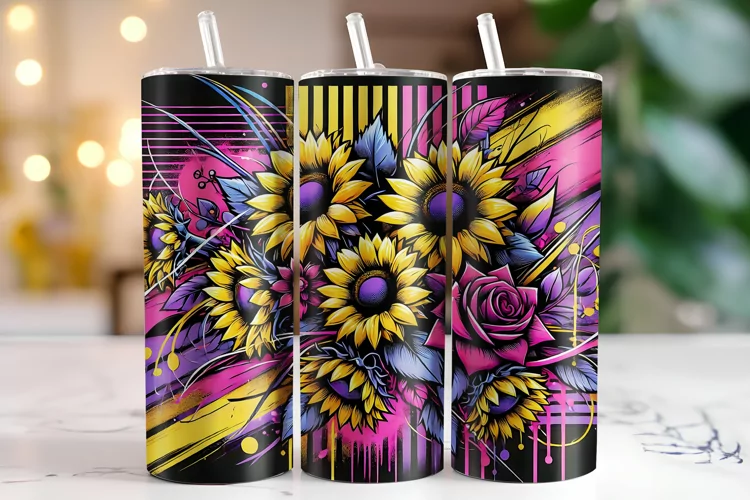 Sunflower Tumbler Wrap | Sublimation