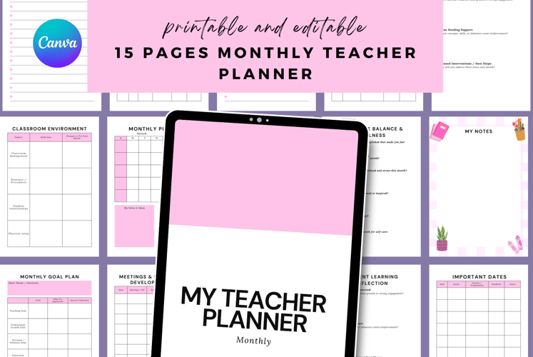 Teacher Planner Printable